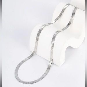 18 inch Stainless Steel Herringbone Necklace Thickest